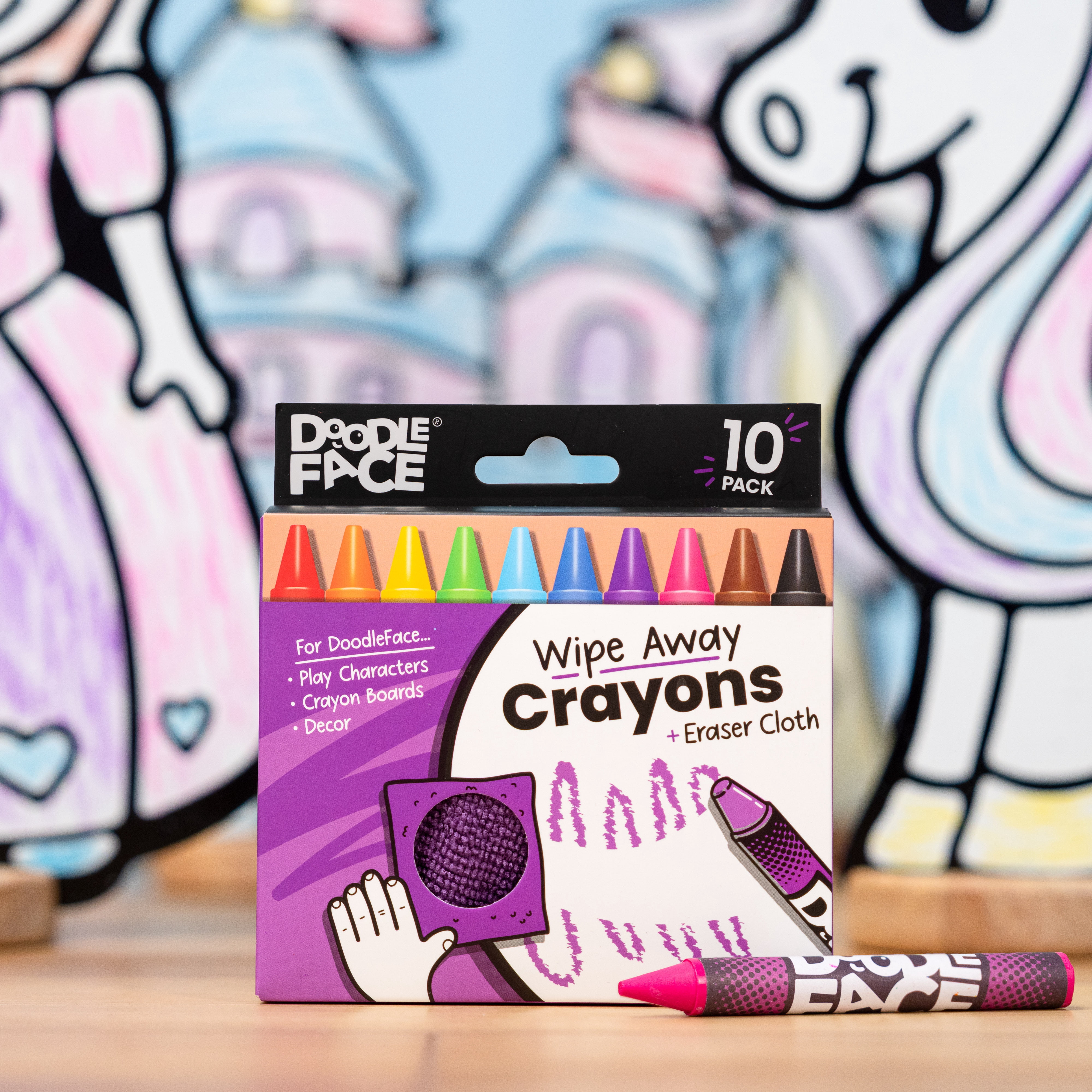 Fairytale Toy Set for Kids: Color, Play, and Wipe Away with Crayons and Eraser. Educational Reusable Coloring Toy with Castle, Princess, Unicorn, Star Wand.
