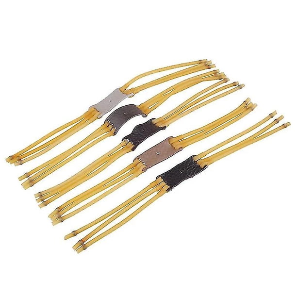 Juego de 3 tarjetas de 6 hebras, cuentas de tarjeta, banda de goma, tira de herramientas para exteriores, banda de goma elástica, tirachinas de cazador, catapulta, goma de caza (5 uds) LingWen 9024735518068