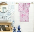 thumbnail image 2 of Dreamtimes Romantic Paris Eiffel Tower Hearts Soft Set of 3 Towels, 1 Bath Towel+1 Hand Towel+1 Washcloth, Decorative for Bathroom, Hotel, Kitchen, Spa and Beach, 2 of 5