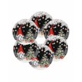 thumbnail image 7 of 13 Inch Round Placemats Set of 6, Black Gnomes Christmas Non Slip Heat Insulation PP Table Mats, Snowflake Xmas Tree Gifts Winter Washable Place Mats for Kitchen Dining Party Table Decor, 7 of 7