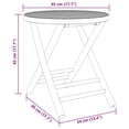thumbnail image 2 of vidaXL 3 Piece Bistro Set Bamboo, 2 of 9