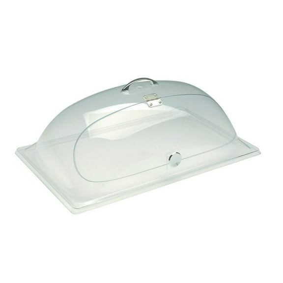HUBERT Bakery Tray Dome with Hinge Green Tint Acrylic 20" L x 12" W x 7 1/2" H