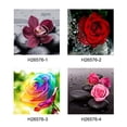 thumbnail image 2 of Cuadro decorativo con diamantes de rosa rosa, arte floral brillante para pared, 30x30 cm, incluye herramientas y diamantes redondos, perfecto para decoración del hogar., 2 of 6