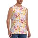 thumbnail image 2 of Fotbe Colorful Floral Men's Camiseta sin Mangas Estampada para Hombres, Playera Casual para Gimnasio, Entrenamiento, Playa-Large, 2 of 7