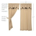 thumbnail image 3 of VHC Brands Kettle Grove, Panel with Attached Applique Crow and Star Valance Set of 2, 84x40, 3 of 11