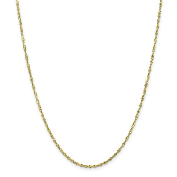 FJC Finejewelers 10k Sparkle Singapore Chain Necklace