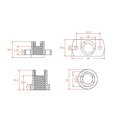 thumbnail image 4 of kurtrusly 2 Pieces T8 Anti-Backlash Lead Screw Spring Nut Home Business 3D Printer Machine Replacement Upgrade Repair Spare, 4 of 9
