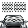 thumbnail image 2 of Goofa Soccer Pattern 2 Piece Car Windshield Sun Shade Foldable | Front Windshield Shade for Sun, Heat and UV Rays | Sunshade for Car Front Window-Small, 2 of 7