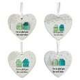 thumbnail image 4 of Taicans ‌True Friendship Sea Glass Ornament‌ - Heart-Shaped Porcelain Decor with Houses & Winter Trees,"I'm So Glad You Live Next Door" for Neighbor Gifts,Christmas Decorations,Friendship Keepsakes, 4 of 4
