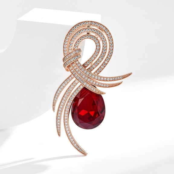 Angel Wing Crystal Brooch Costume Pin Gift Ladies Jewelry Ball