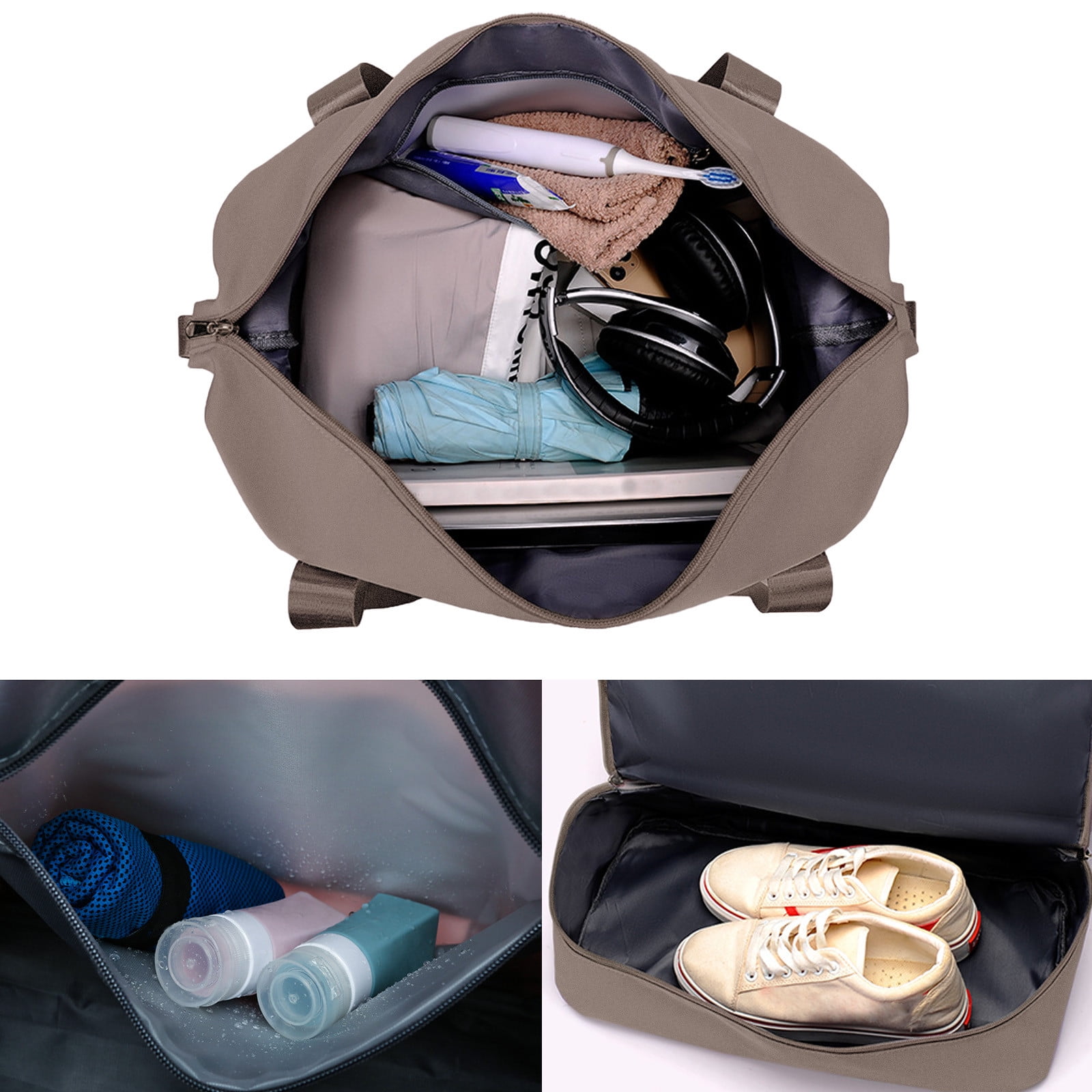 Bag with separate shoe compartment on sale