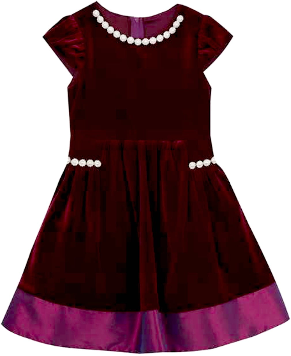 maroon kids dress