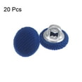 thumbnail image 3 of Uxcell 20pcs 16L Fabric Cloth Covered Button 10mm Metal Shank Round Sewing Buttons for Suits Dress Blouses, Deep Blue, 3 of 5
