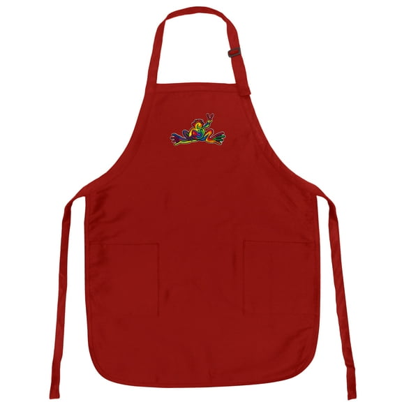 Peace Frogs Apron Grilling Or Kitchen Peace Frogs Design Aprons Famous Broad Bay Quality