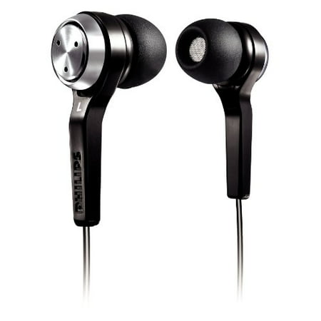Philips in-Ear Headphones SHE8500 (Black) - Ergonomic Earbuds with Noise