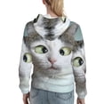 thumbnail image 7 of Honeii Funny Cat Pattern Womens Oversized Hoodies Long Sleeve Sweatshirts Pullover Fall Outfits with Pocket-Large, 7 of 7