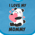 thumbnail image 4 of Inktastic I Love My Mommy with Panda Illustration Boys or Girls Baby Bib, 4 of 4