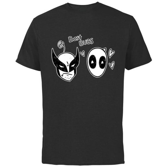 Marvel Studios Deadpool & Wolverine Best Bubs Toony - Short Sleeve Cotton T-Shirt for Adults - Customized-Black