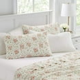thumbnail image 2 of - Queen Sheets, Cotton Percale 6-Piece Bedding Set, Crisp & Cool Home Decor (Marissa Coral, Queen), 2 of 6