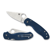 Spyderco Para 3 Lightweight Compression Lock Knife Blue (3" Satin SPY27) C223PCBL