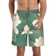 thumbnail image 1 of Balery Lotus Golden Line Traje de Baño Estilo Hawaiano para Hombre, Shorts de Secado Rápido con Bolsillos-Small, 1 of 6