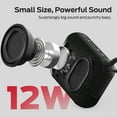 thumbnail image 3 of Monster Cube 1 Portable Bluetooth Speaker, IPX7 Waterproof, Bluetooth 6.0, 20H Playtime, Powerful Stereo Sound, Speaker for Home, Outdoors and Travel, Black, 3 of 7