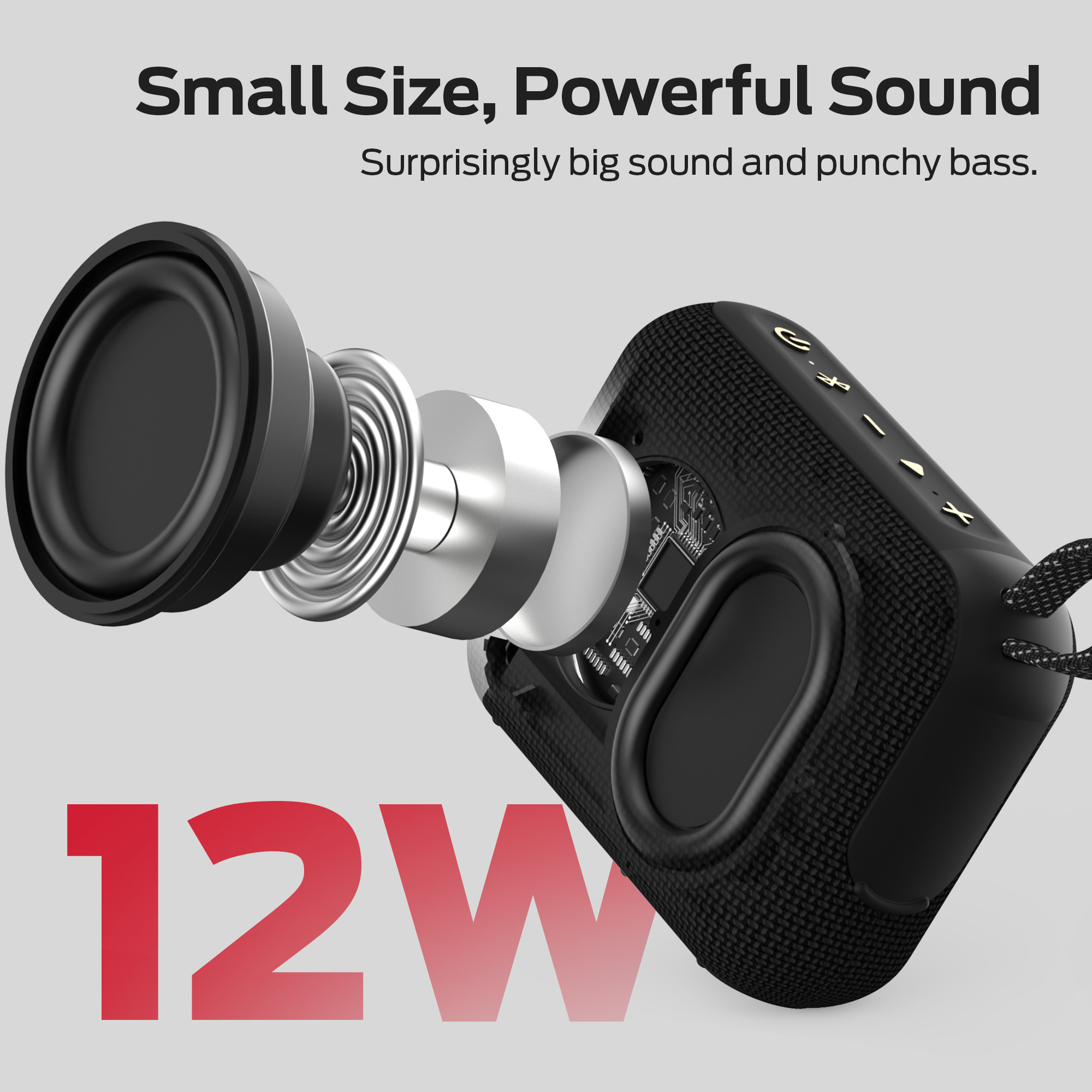 Monster Cube 1 Portable Bluetooth Speaker, Black photo 3