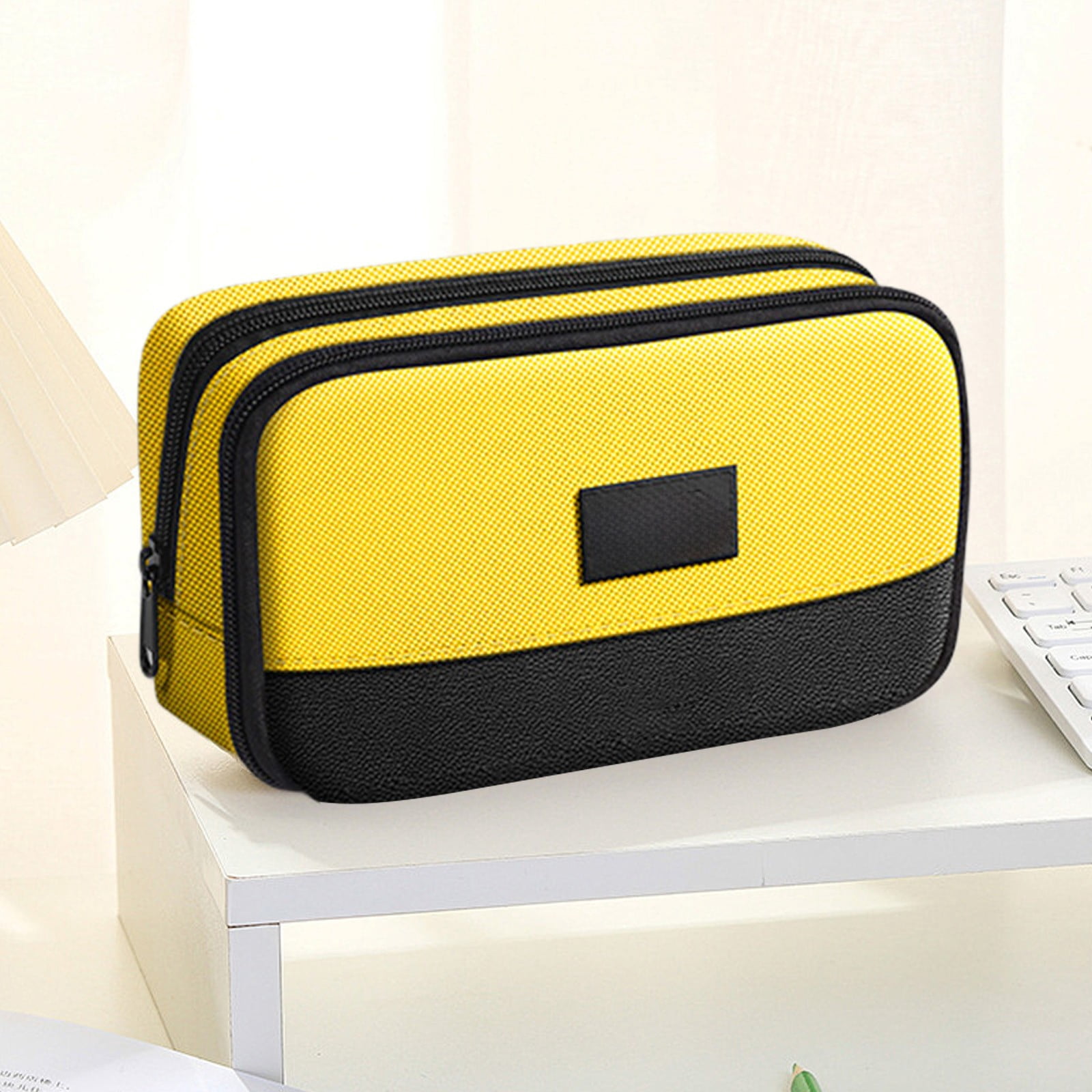 Cute Pen Case Zippered Pencil Pouch,Big Capacity Pencil Pen Case,Pencil Organizer Kawaii Pencil Case for Home Office Schoolsupplies(1PC)