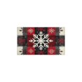 thumbnail image 2 of 2 Pcs Merry Christmas Kitchen Rugs and Mats Set of 2 Gingerbread Man Snowflake Christmas Tree Kitchen Runner Non Skid Rugs for Kitchen Floorfor Farmhouse Door (47x17+30x17 inches), 2 of 7