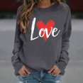 thumbnail image 6 of FMFYFH Womens Sweatshirts Crewneck Oversized Pullover Sweaters Cute Graphic Tops Valentines Day Sweatshirt, 6 of 9