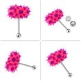 thumbnail image 3 of 3Types Vibrating Tongue Ring Stud Barbell Stainless Steel Body Piercing Jewelry, 3 of 7