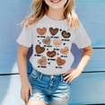 thumbnail image 2 of Camisole pour Femmes avec Soutien-Gorge Intégré Légère à Manches Longues Filles Enfants Décontractée Mode Imprimé Col Rond T-Shirt à Manches Courtes, 2 of 4