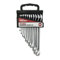 Hyper Tough 11-Piece Combination Wrench Set, SAE