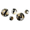 thumbnail image 2 of Designart "Order in Gold Geometry I" Modern Geometric Metal Wall Art Set of 5 Piece, 2 of 5