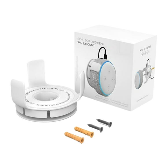 pitrice ABS Smart Bracket Saving Solution Google Stand Wall Mount Organized For Google Mini Mount For Google Home For E White