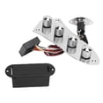 thumbnail image 1 of Prewired Guitar Control Plate with Metal Knobs 3 Stage Preamplifier Bass Guitar Control Board Assembly Replacement, 1 of 7