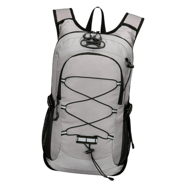 Mochila de hidratación deportiva de rucksack de senderismo para acampar giras de montañismo Gris