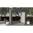 thumbnail image 3 of Sheltertube Wind And Snow-Load Rated Garage, 14X18X16 Grey, 3 of 12
