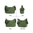 thumbnail image 2 of Deago Crossbody Bag for Women Waterproof Shoulder Messenger Bag Casual Nylon Purse Handbag (Green), 2 of 9