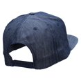 thumbnail image 4 of English Bulldog Head Patched 5 Panel Flat Bill Snapback Cap - Denim Navy OSFM, 4 of 5