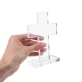 thumbnail image 3 of BESTYASH Cruz De Acrílico Transparente Para Espiritual Con Y Base Estable, 3 of 8