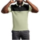 thumbnail image 4 of Ceisia Men's Slim Fit Short Sleeve Half-Zip Color-Blocked Top Waffle-Knit Texture Spring Summer Shirt Gift, 4 of 6
