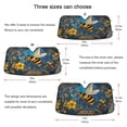 thumbnail image 5 of Universal Fit Accordion Auto Sunshade Windshield Sunshade 57'' x 31.5'' Yellow Flowers and Bee, 5 of 8