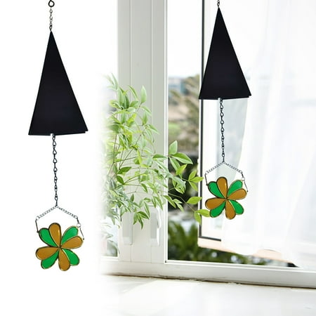 

Vasacho Geometric Bell Outdoor Courtyard Decoration Pendant Metal Electroplating Creative Wind Bell