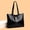 black, variant on Women'S Tote Bag - Vintage Large Capacity Shoulder Tote Stylish Minimalist Commuter Tote Bag