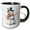 Black/White, variant on 3drose, Cute Christmas Snowman Illustration, 15oz Mug