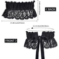 thumbnail image 2 of Elastic Wide Belt Black Stretchy Openwork Embroidered Lace Waist Dress Belts with Adjustable Tie-up Bowknot Waistband for Women Wedding Party Dresses Daily Wear Clothing Accessories, 2 of 8