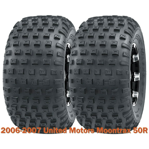 Set 2 Sport ATV tires 16x8-7 for 2006-2007 United Motors Moontrax 50R