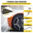 thumbnail image 6 of KFFKFF Pair of 6ft Rubber Speed Humps, Driveway Modular, 72.4 x 12 x 2.4 Inch, Cable Guard for Garage, Gravel Pathways, Asphalt, Concrete, Heavy-Duty, 6 of 9