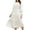 Beige, variant on Womens Casual Long Sleeve Midi Dresses Smocked Flowy Tiered Dress Beige, Size 4-6